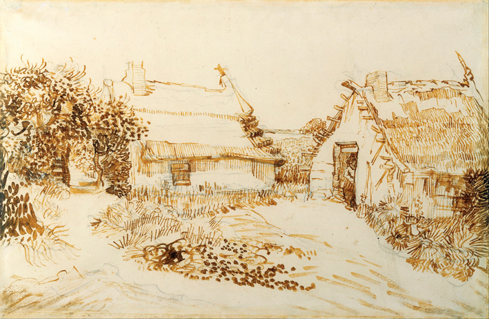  文森特·威廉·梵高  Vincent Willen Van Gogh —— 圣玛丽的农舍